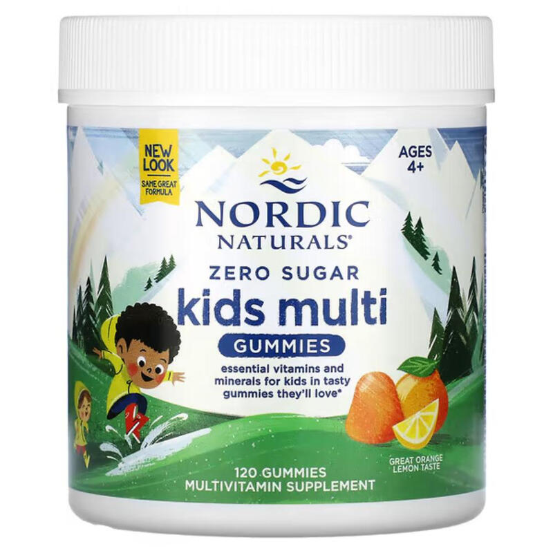 Multivitamin Daily Health for Kids Zero Sugar Orange Lemon - 120 Gummies