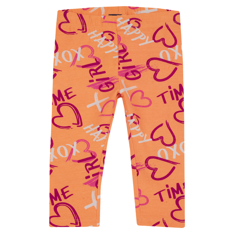 CHICCO trainingsbroek legging, oranje met print, maat 104