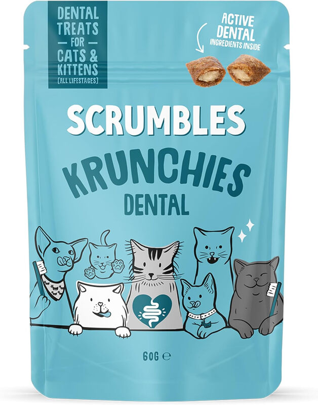Scrumbles Cat Treats Dental Krunchies 60G