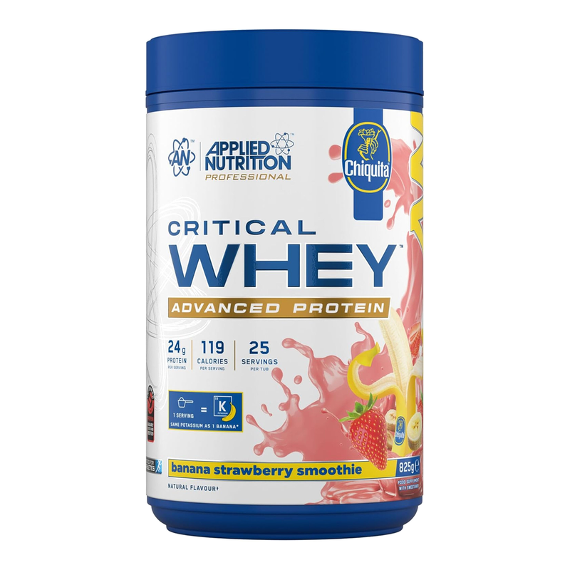 Applied Nutrition Critical Whey Protein Banana & Strawberry Protein Nutrition Powder Flavour - 825G