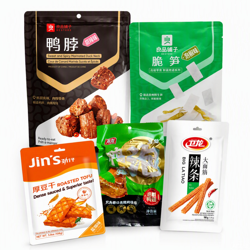 [Schoolstartseizoen]Bestore Pittige Smaak Snackcollectie 5-Delige Verpakking 810 g