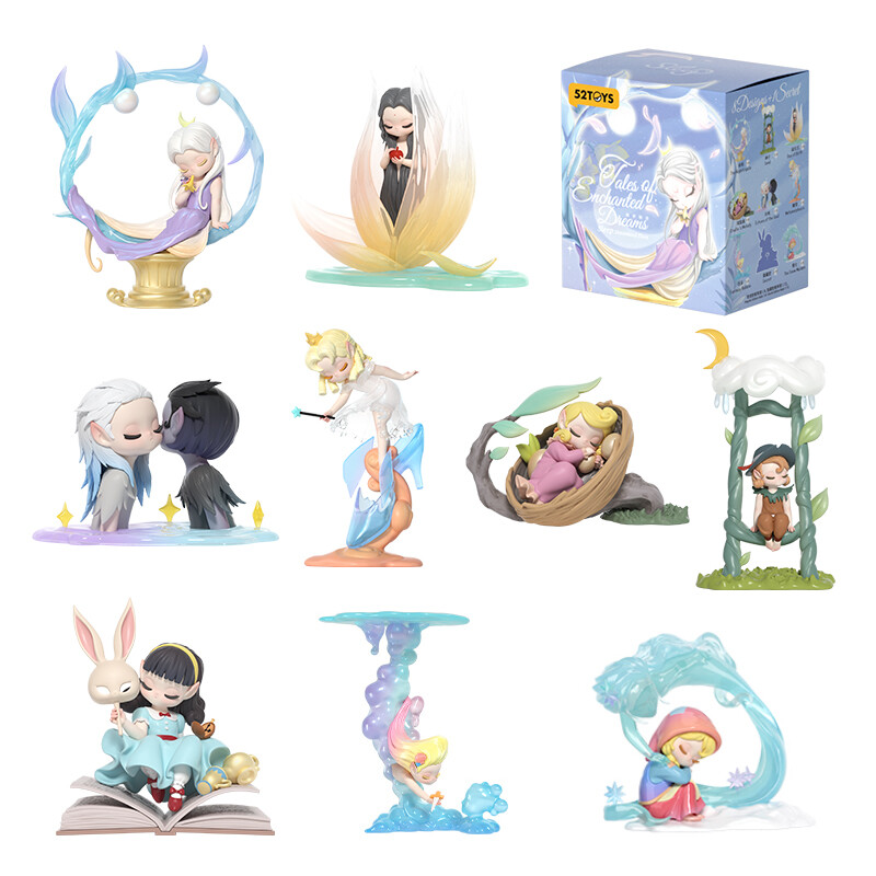 52TOYS Sleep Fantasie-Serie - Traumgeschichten Niedliches Blindbox-Sammelspielzeug Anime-Spielzeug Geburtstagsgeschenk Einzelstück zufällig