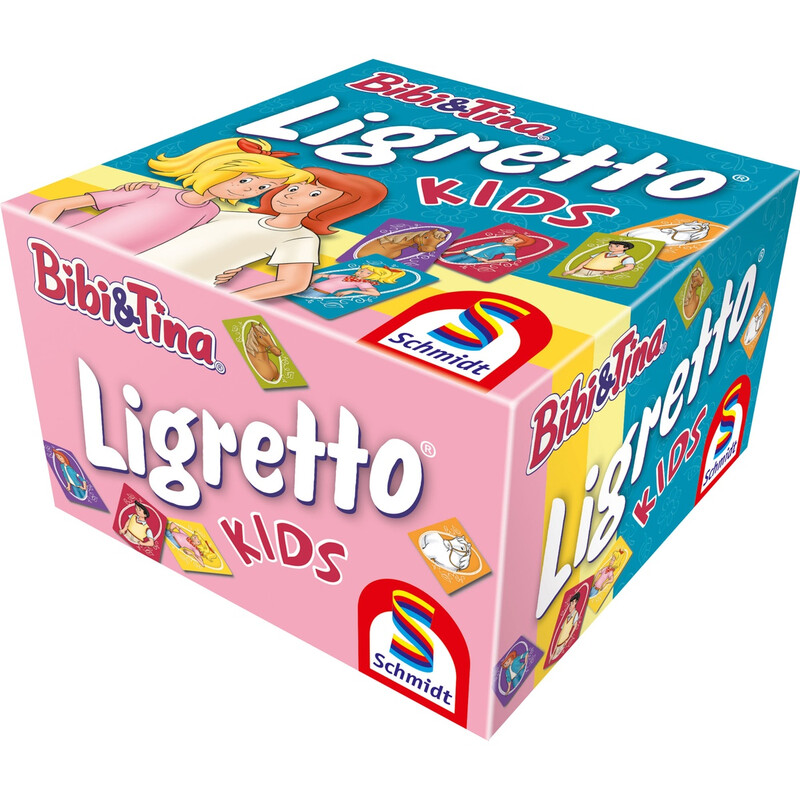 Schmidt® Spiele 01412 Familienspiele Ligretto® Kids, Bibi&Tina ab 5 Jahre