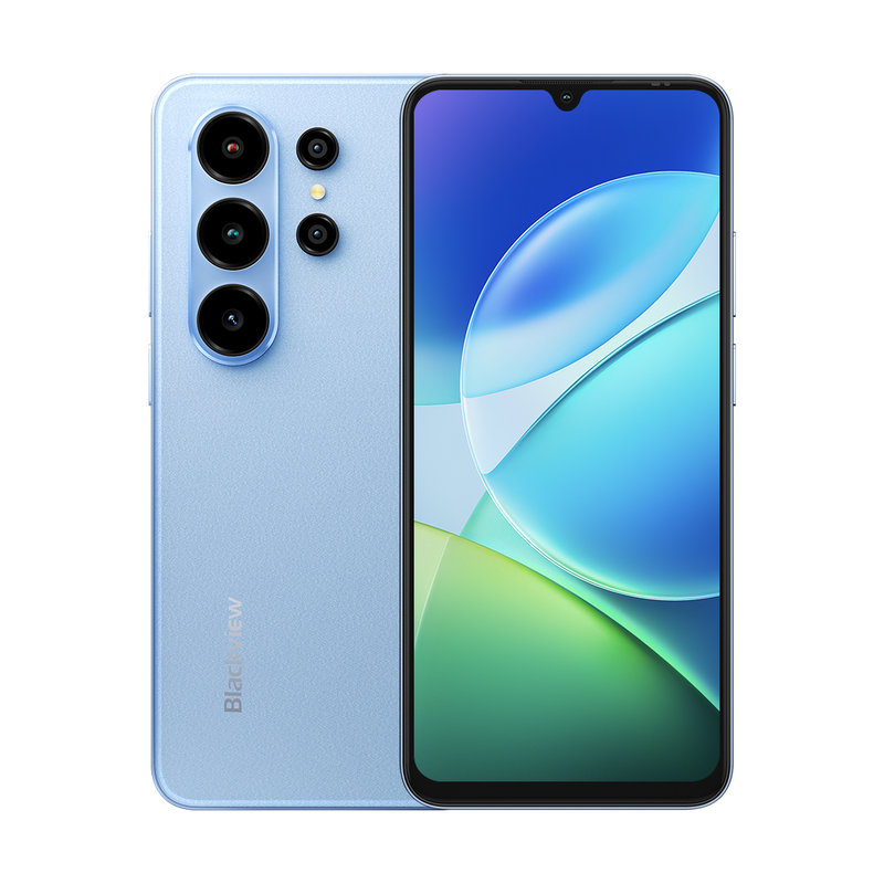 Blackview WAVE 10C simlockvrije smartphone, 6,88" HD+ IPS Android 16, 4 GB RAM + 12 GB virtuele uitbreiding (totaal 16 GB), 128 GB/1 TB opslag, 32 MP + 13 MP, 5000 mAh, 4G dual SIM, Face ID/GPS/OTG/3,5 mm, 2 jaar garantie