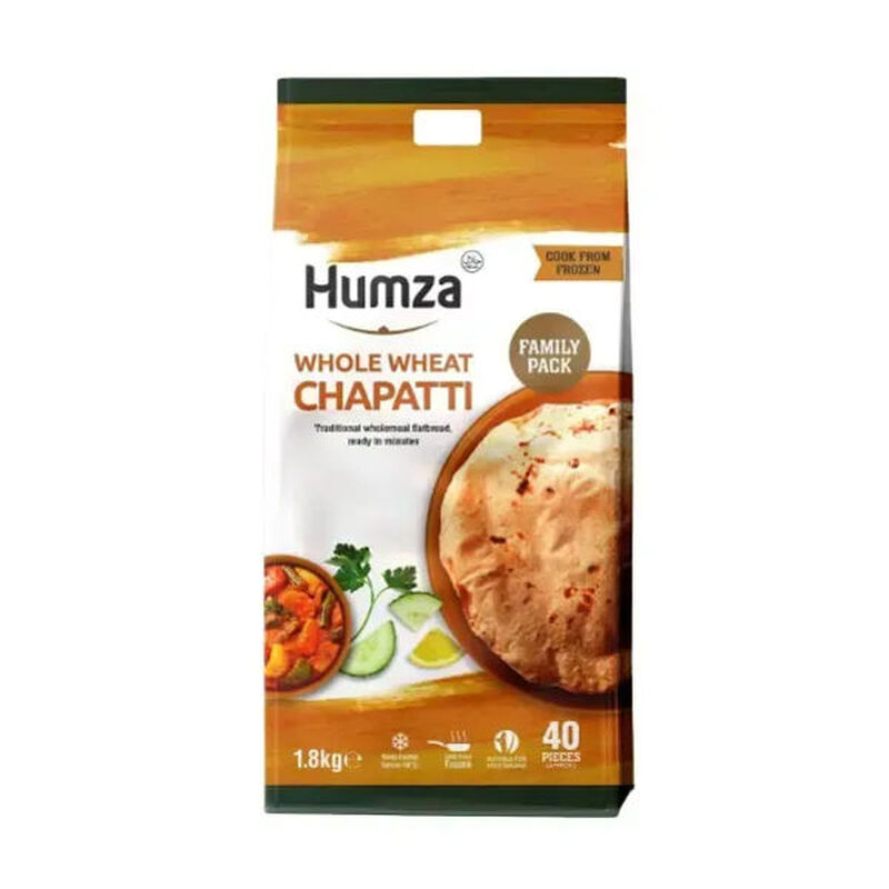 Humza Chapati Family Pack 1800g (40 Pcs)
