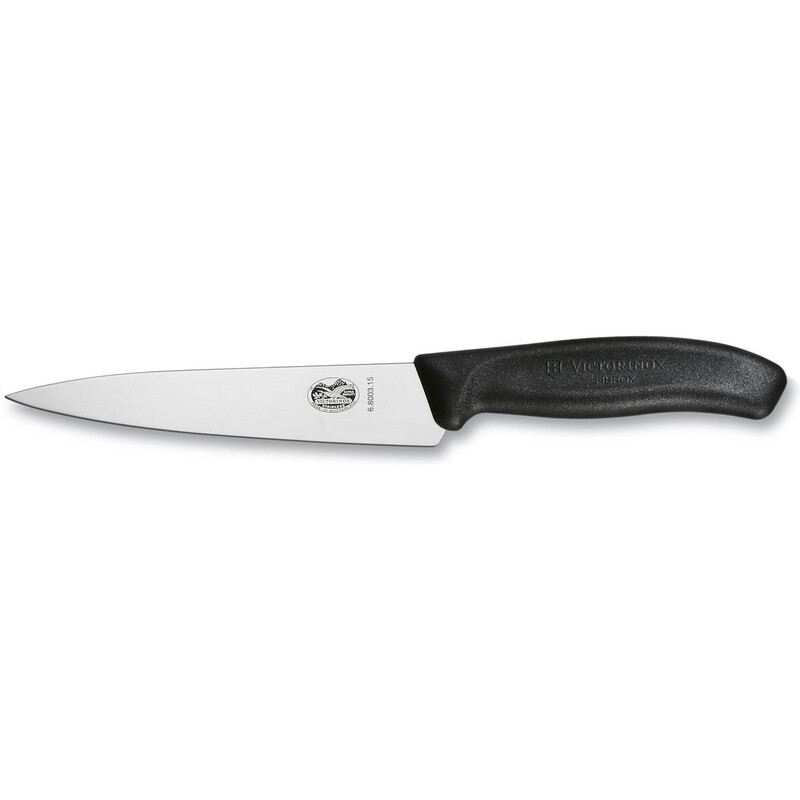 Victorinox Zwitserse Klassieke Koksmes - 15 cm, Zwart