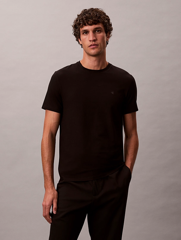 Calvin Klein MSW Slim Liquid Touch Cotton T-Shirt - Black