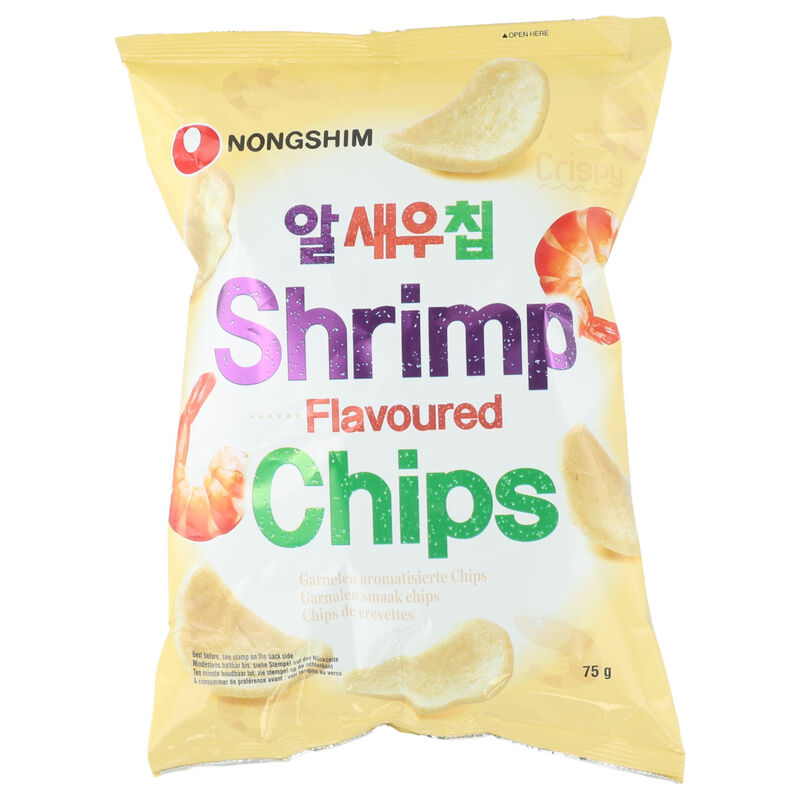 Nongshim Golden/Light Shrimp Meat Flavour Chip 75G