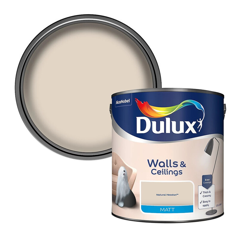 Dulux Matt Emulsion Paint - Natural Hessian - 2.5L