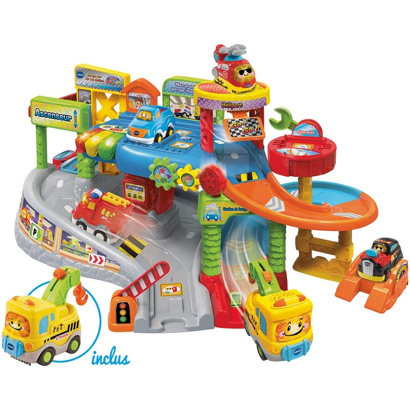 VTech Tut Tut Bolides Globetrotter Super Set avec Bus Globe Trotteur Multilingue Circuit Voitures 6 Zones Magiques Cadeau Enfant de à Contenu en 6 Langues - vue 7