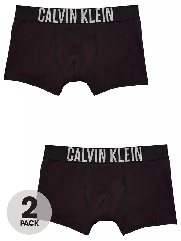 Calvin Klein 2-pack jongens boxershorts - Intense Power - zwart 14-16