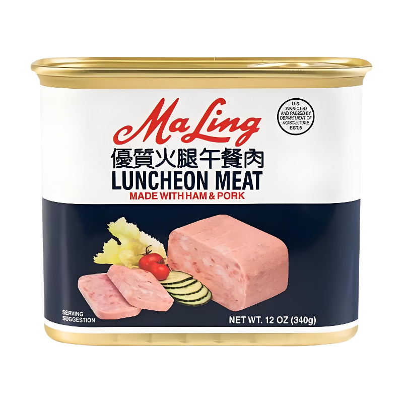 MaLing Luncheon Meat with Ham & Pork 340g