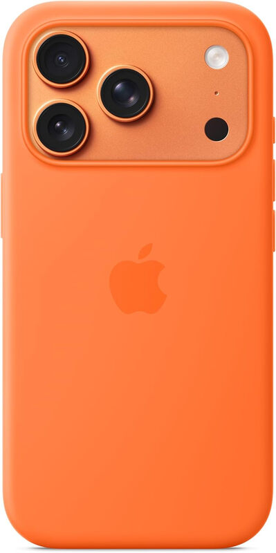 iPhone 17 Pro Silicone Case with MagSafe – Orange