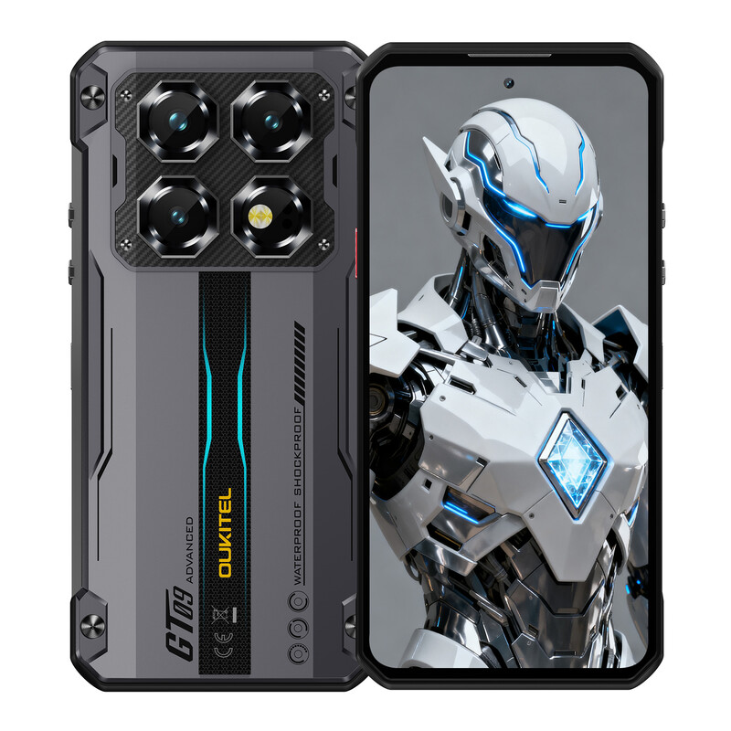 OUKITEL WP60 5G Black Rugged Phone 7.2'' HD+ Display 10,000mAh Big Battery 108MP Camera Android 15(16GB+512GB NFC) Dual SIM