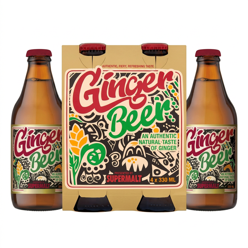 Supermalt Ginger Beer 4 X 330Ml