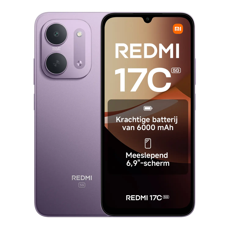 REDMI 17C 5G Paars 4G RAM 128G ROM