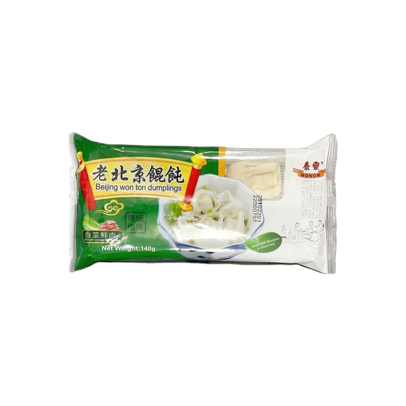Honor Old Beijing Wontons - Pork & Cabbage 140G