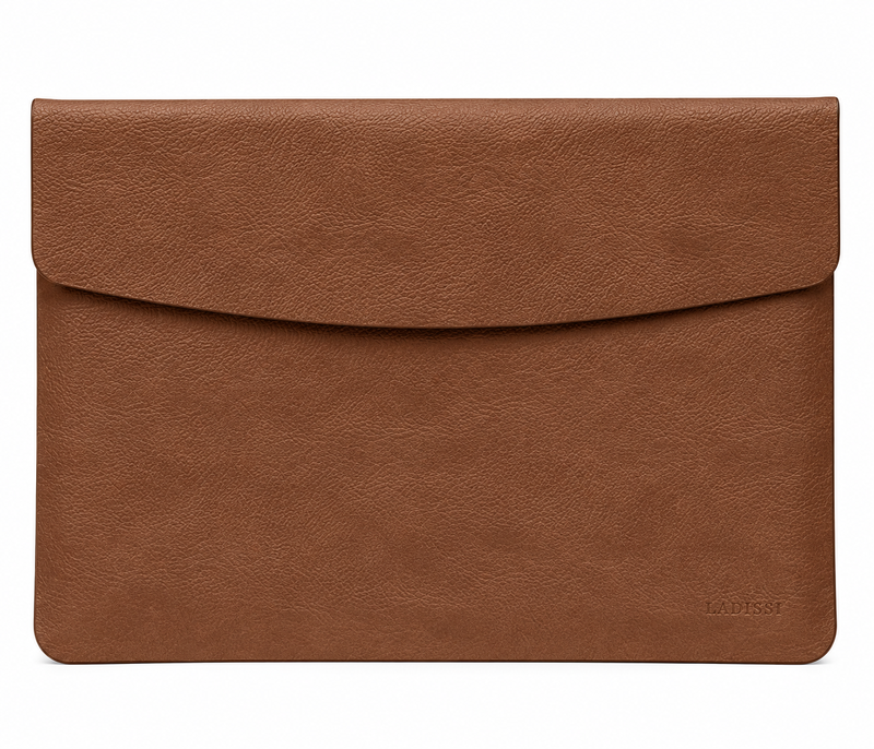 VoxorAI Computer Bag Brown 14 Inch Notebook Sleeve Bag for Apple, Asus, Dell, Xiaomi and other computer notebooks (universal model)
