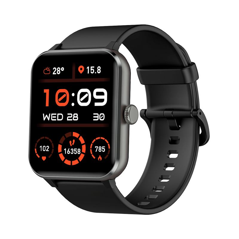 Blackview R50 Smartwatch mit 1,85-Zoll-Display, 25 Tagen Akkulaufzeit, Herzfrequenz- und Schlafmonitor, Bluetooth-Anruffunktion und über 100 Sportmodi – Smartwatch für Android/iOS
