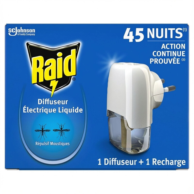 Diffuseur Répulsif Moustiques Raid Le Diffuseur - vue 2