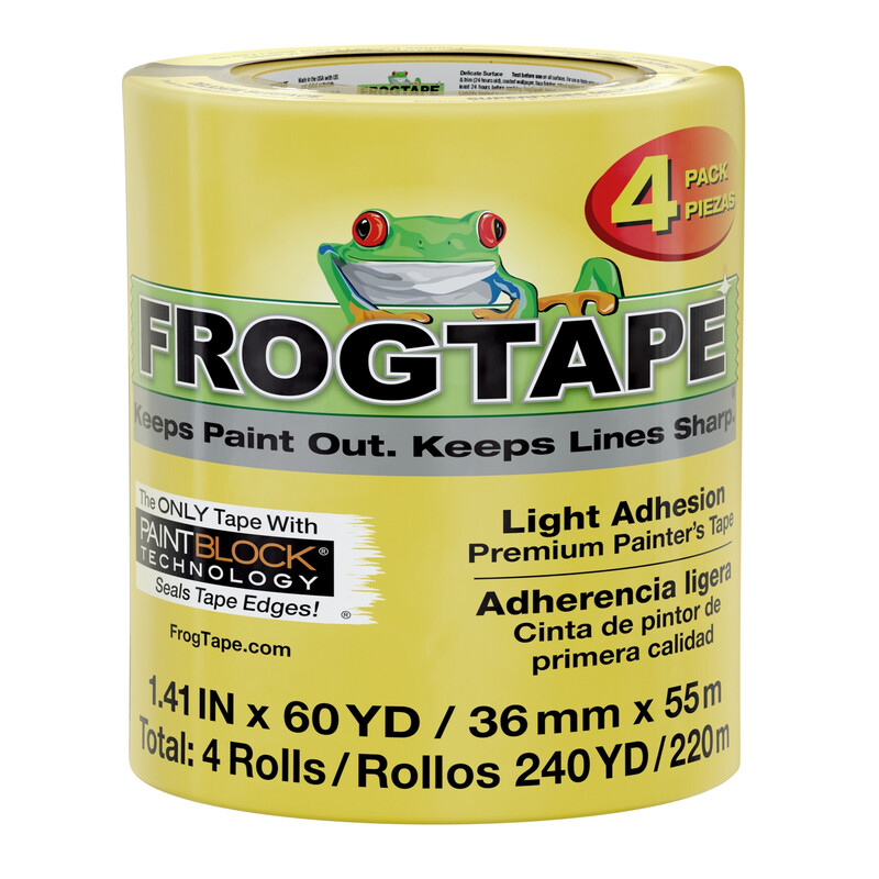FrogTape Delicate Surface Painters Masking Tape 36mm x 55m (4 Pack)