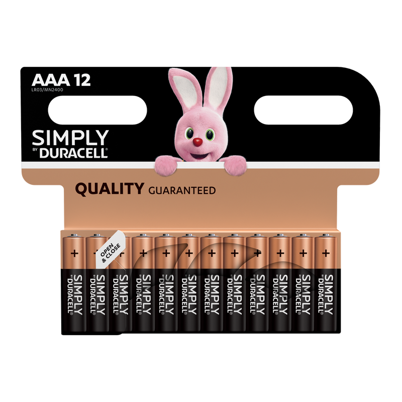 Simply AAA Alkaline Batteries - 12 Pack