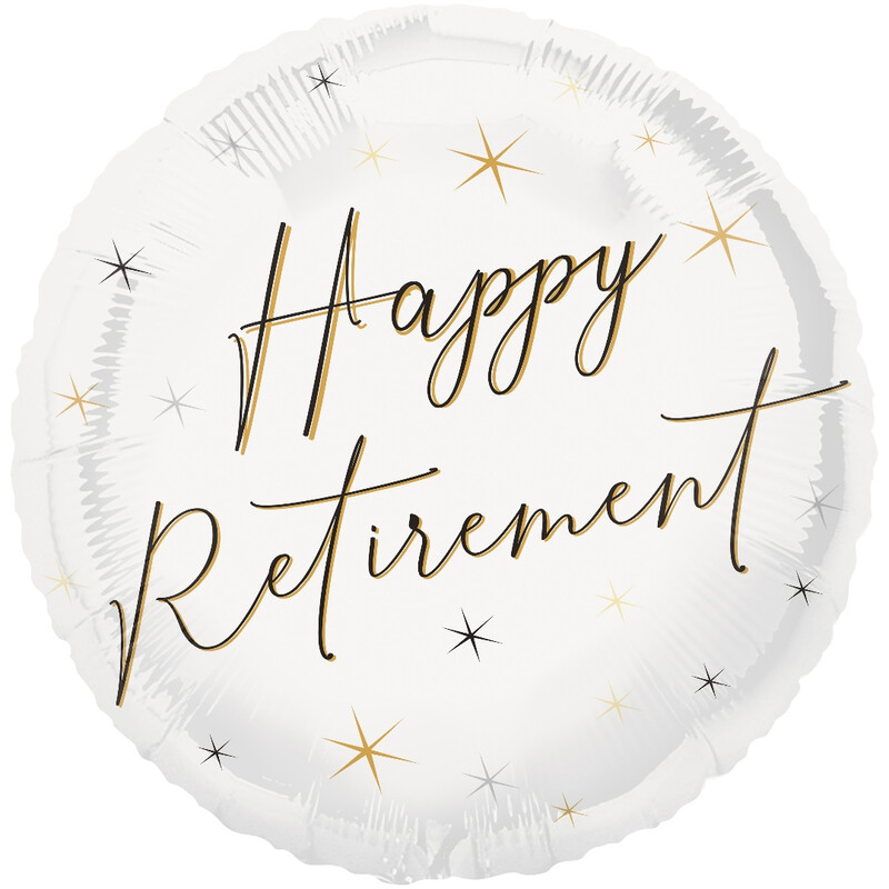 Unique Happy Retirement Foil Balloon, 45cm