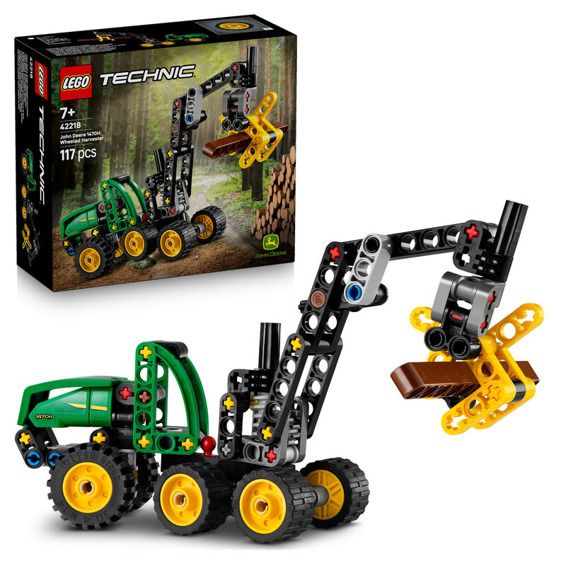 Lego John Deere 1470H hjuldrevet hogstmaskin 42218 2