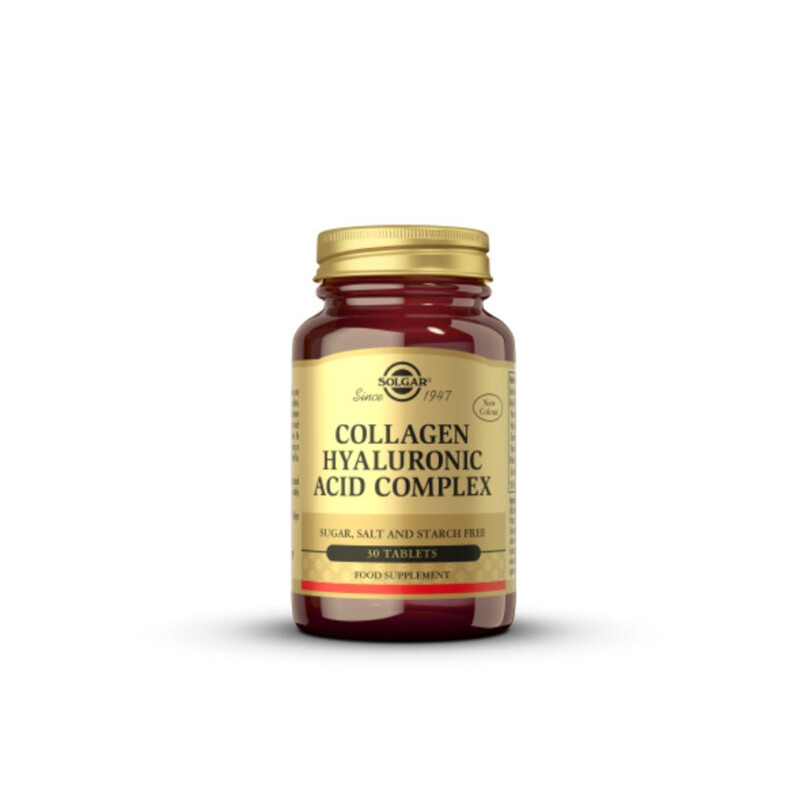 Solgar Collagen Hyaluronic Acid Complex Skin Hydration & Beauty Support - 30 Tablets