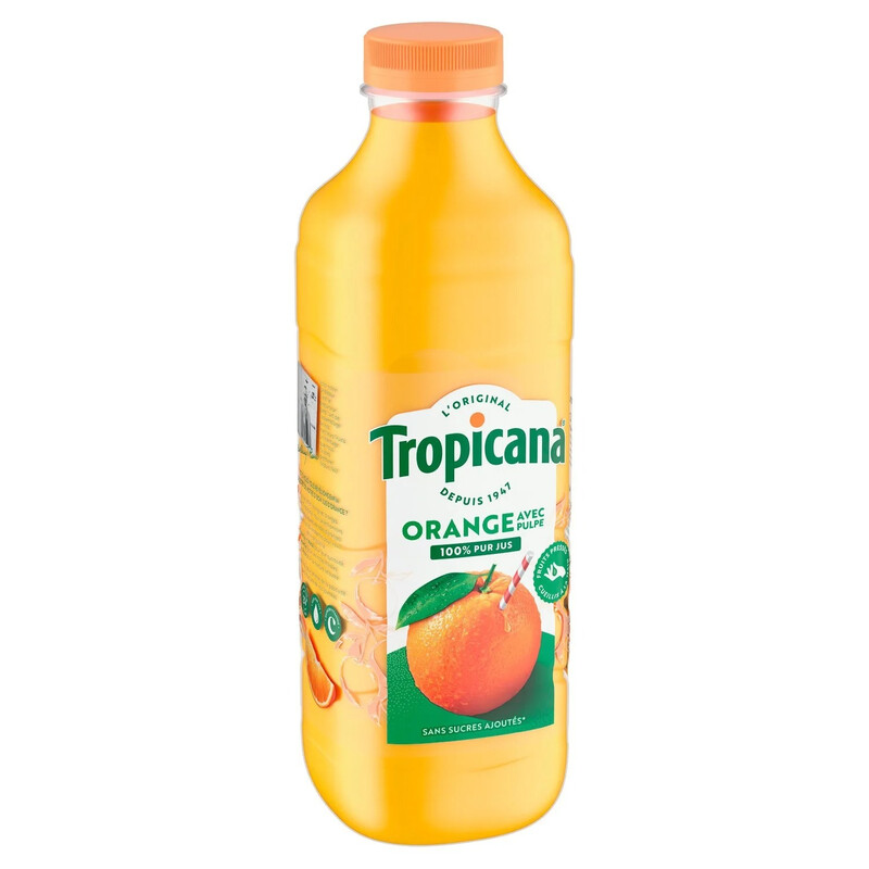 Jus D' Pressé Avec Pulpe Pur Jus Tropicana La Bouteille De