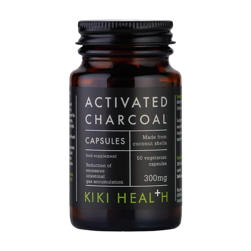Activated Charcoal Capsules 300 mg Vegan - 50 Capsules
