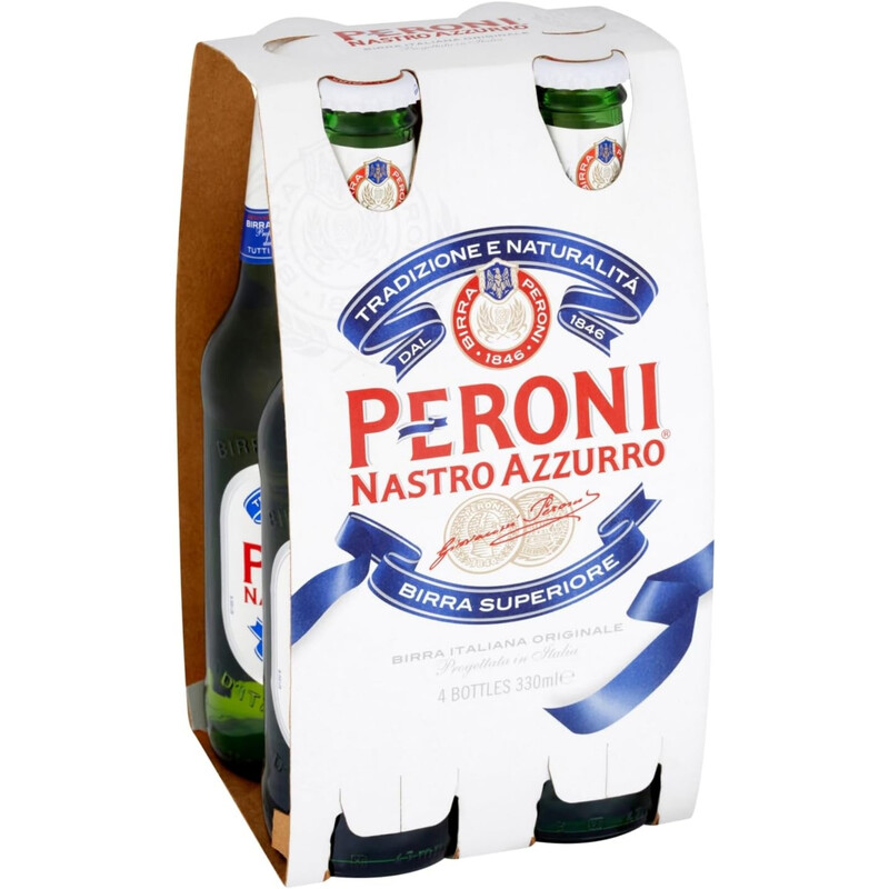 Nastro Azzurro Bottles 4 X 330ml (5% Abv)