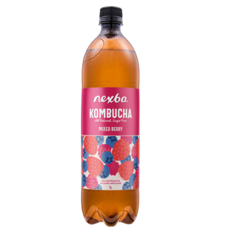 Nexba mixed berry kombucha - vue 1
