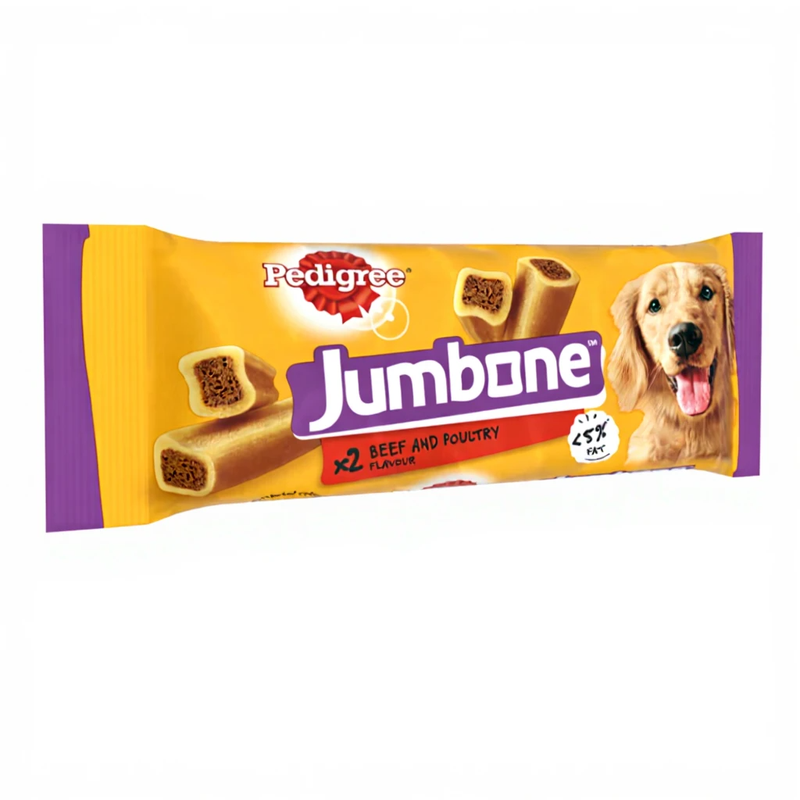 Jumbone Adult Medium Dog Treat Beef & Poultry 2 Chews 180g
