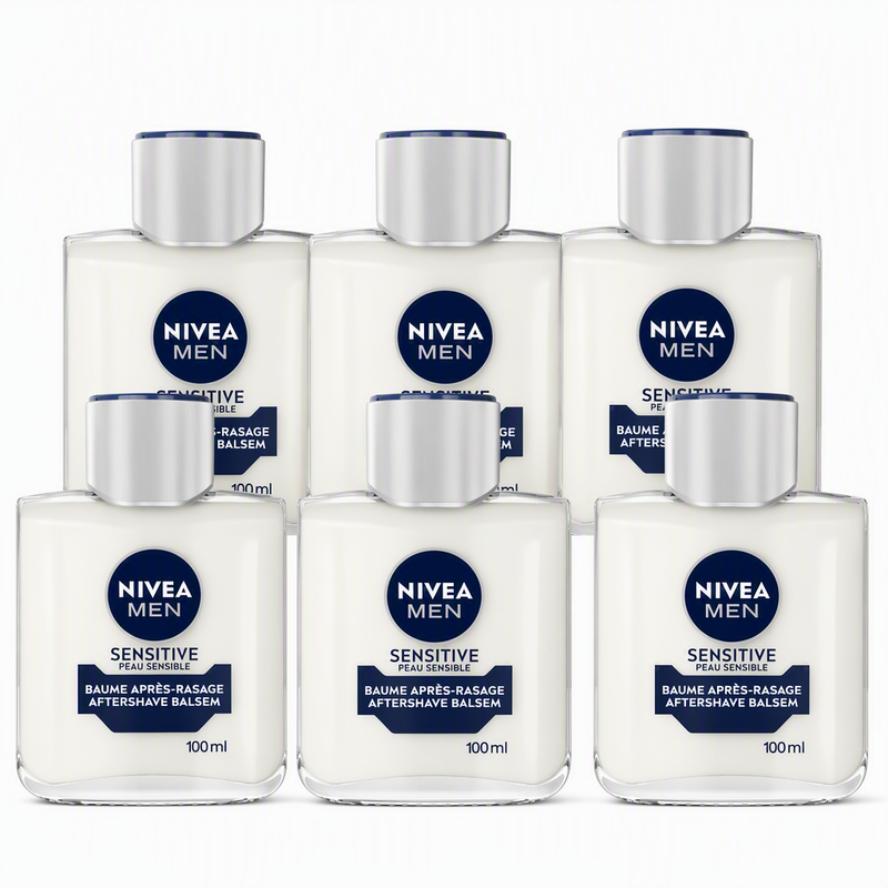 NIVEA Aftershave Men - Balsem Sensitive 100 ml (6-Pack)