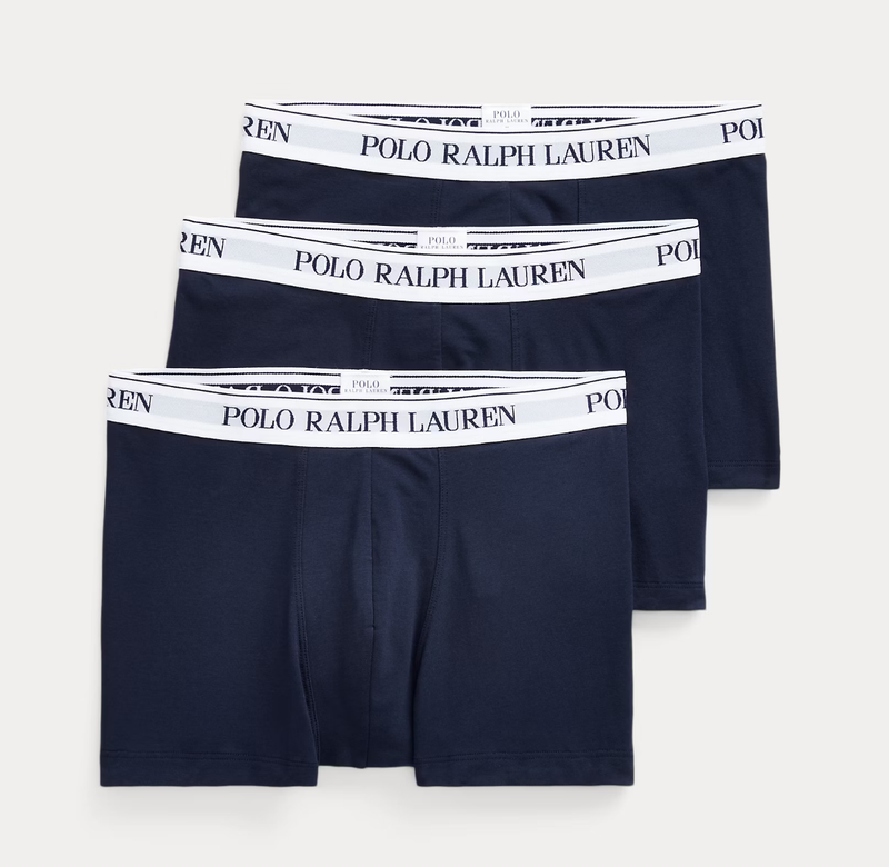 Classic Stretch-Cotton Trunk 3-Pack Navy White/Navy White/Navy White M 714830299056