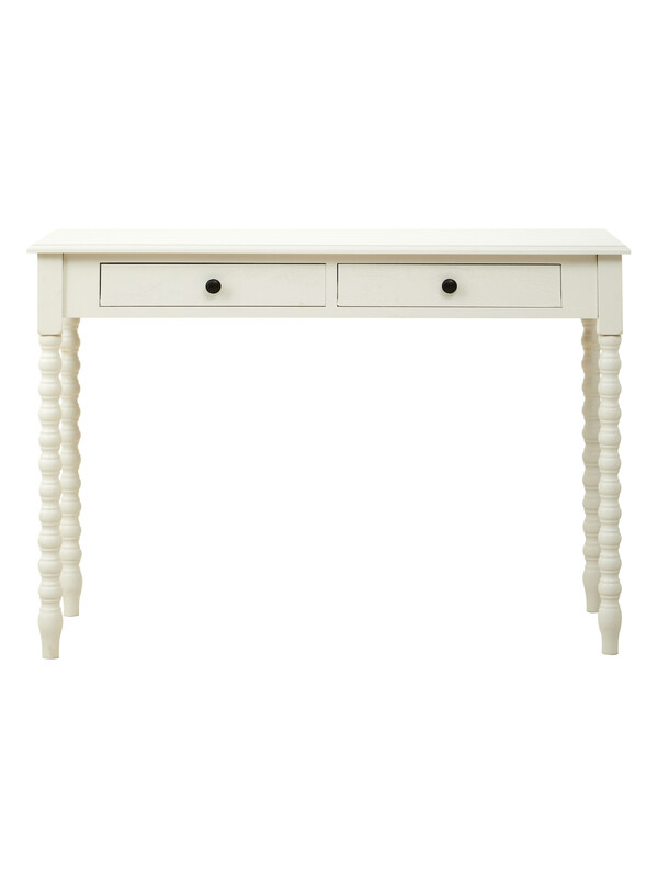 Interiors by Premier Desk Heritage 2 Drawers Ivory