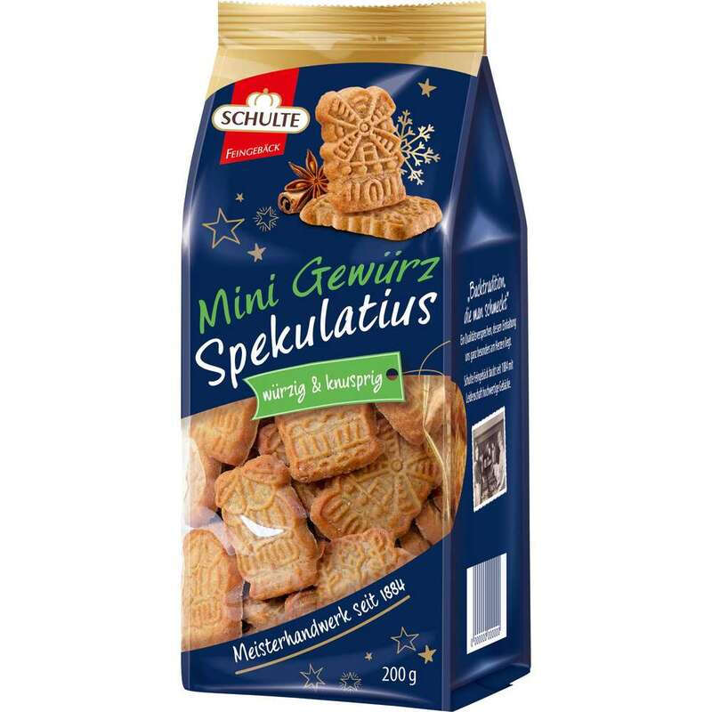 Schulte Mini-Gewürz-Spekulatius, 200 g Bt