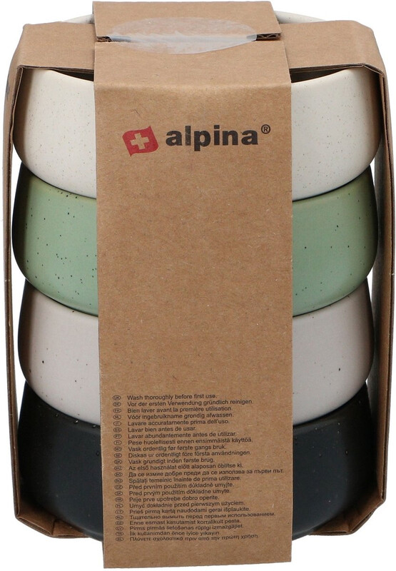 Alpina set van 4 kleine keramische kommen - 9,5 cm, meerkleurig
