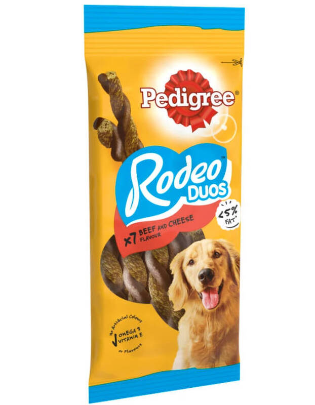 RODEO Duos Adult Dog Treats Beef & Cheese 7 Chews 123g