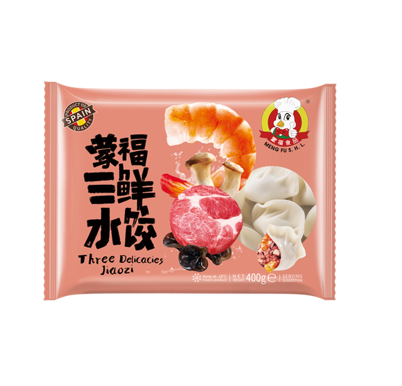 MENGFU Teigtaschen mit drei Köstlichkeiten 400 g