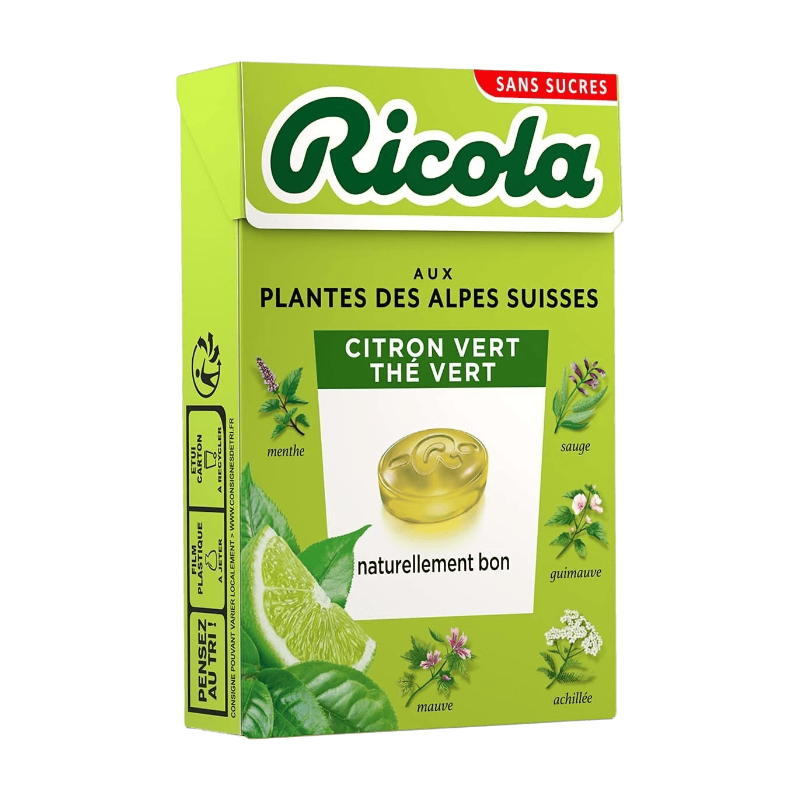 Bonbons Citron Thé Sans Sucre Ajouté Ricola La Boite De 50g