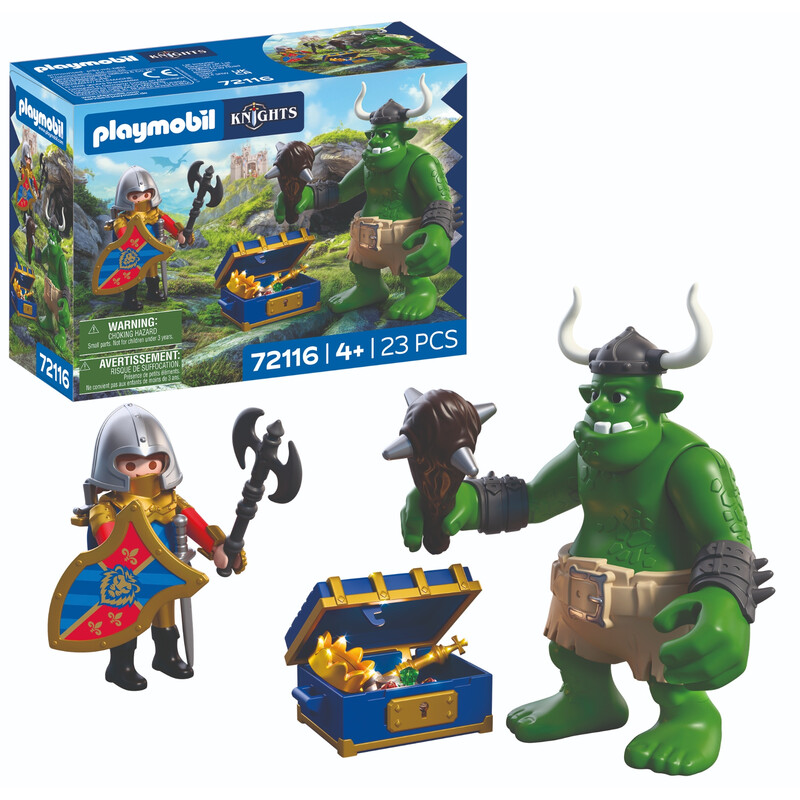 Playmobil Knights 72116 Troll With Treasure
