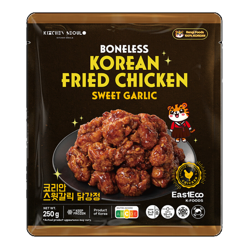 EastEco Koreaanse gefrituurde kip zonder bot - zoete knoflook - 250 g