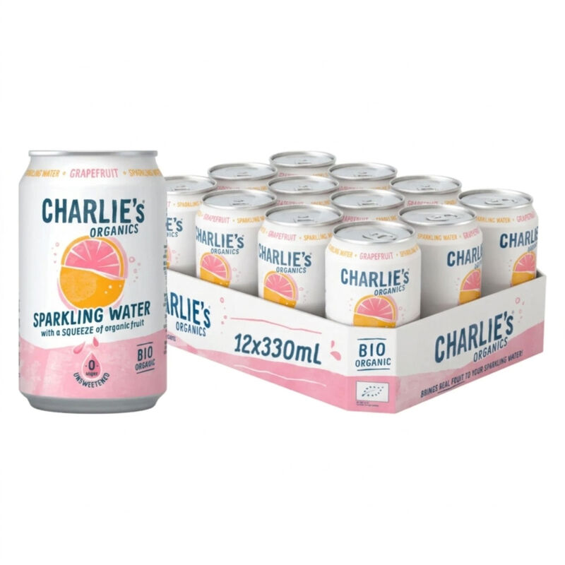 Charlie's Sparkling Water Grapefruit - 12 x 330ml