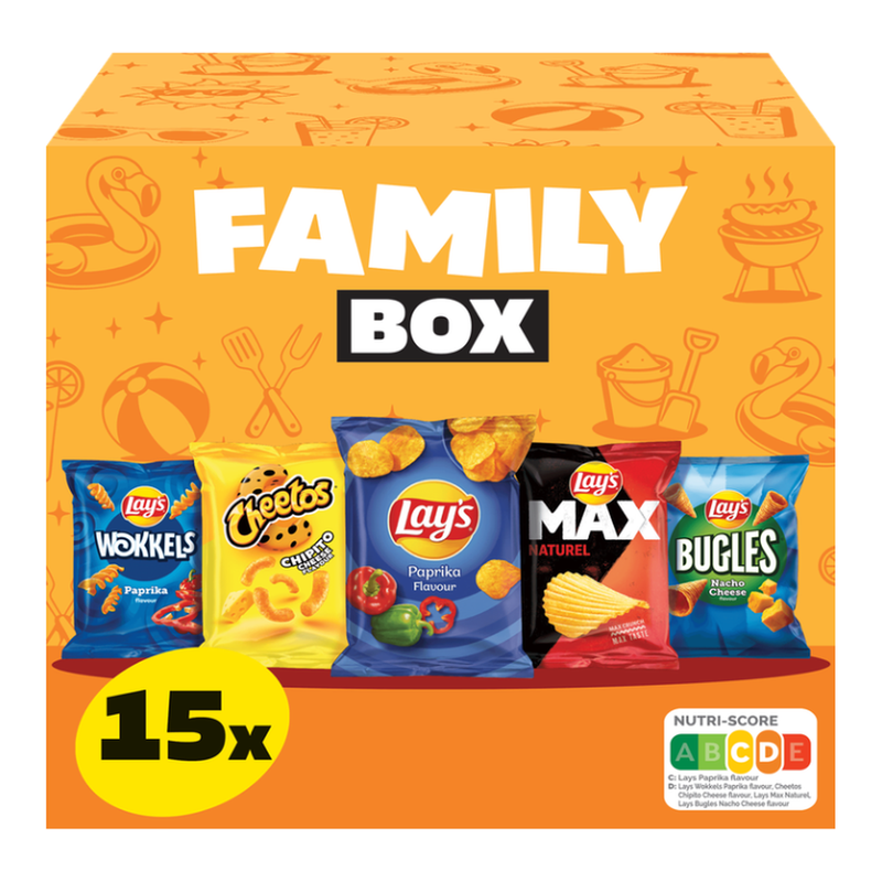 Lay's Family Box 15 stuks