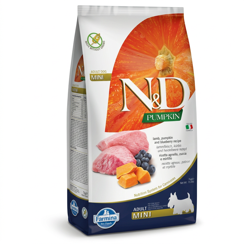 Farmina N&D Pumpkin Serie Lamm Adult Kleine Hunde Nahrung 7 kg