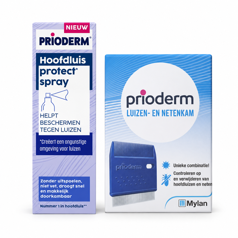 PRIODERM Protect Spray & Luizenspons Bundel