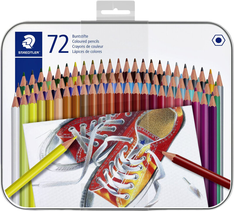 STAEDTLER kleurpotloodset - hexagonaal, 72 stuks