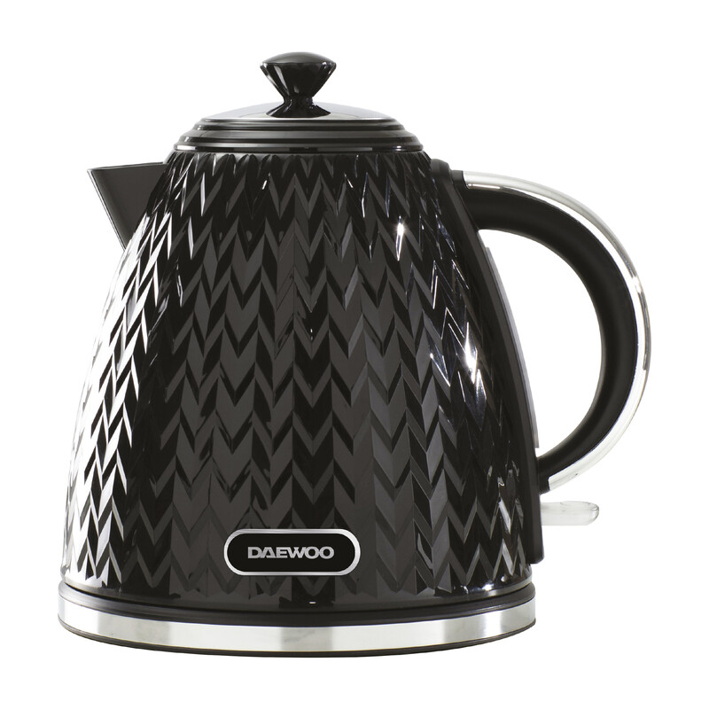 Argyle Jug Kettle, 1.7L, Textured, Black - SDA1773
